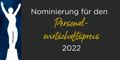 HR-Projekt nominiert für Deutschen Personalwirtschaftspreis 2022