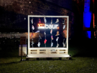 BAUR-Gruppe Lichtobjekt Kronach leuchtet